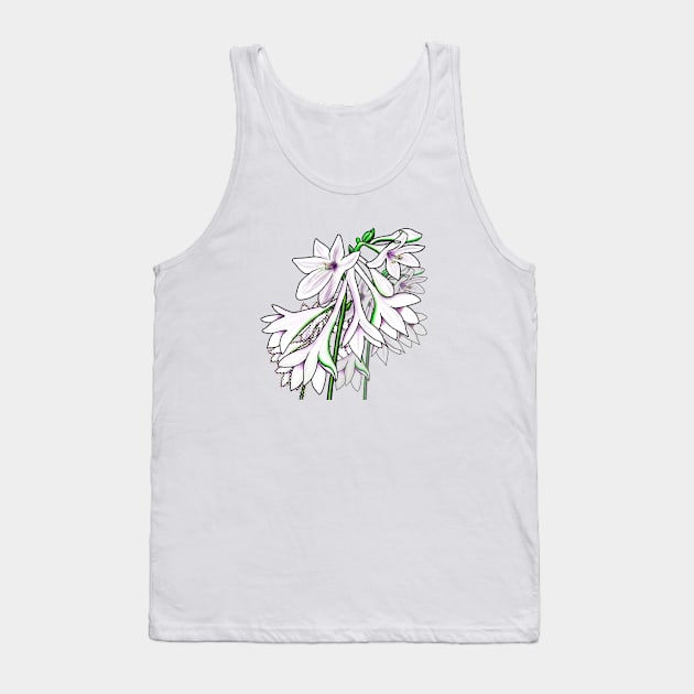 Hosta Bouquet Tank Top by Kirsty Topps